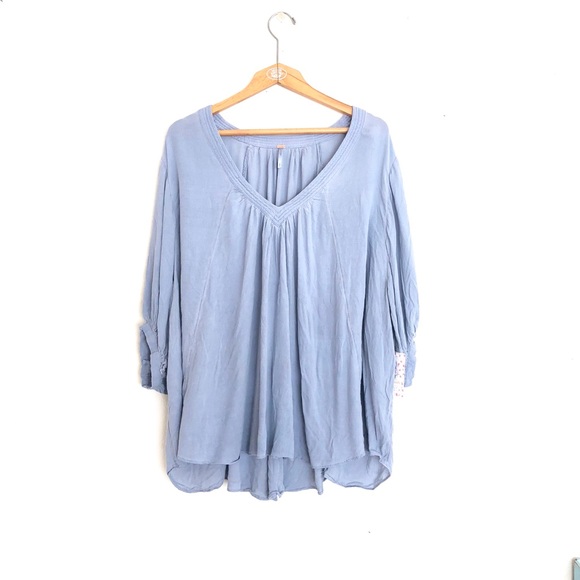Free People • Blue Catch Me If You Can Top - Picture 2 of 3